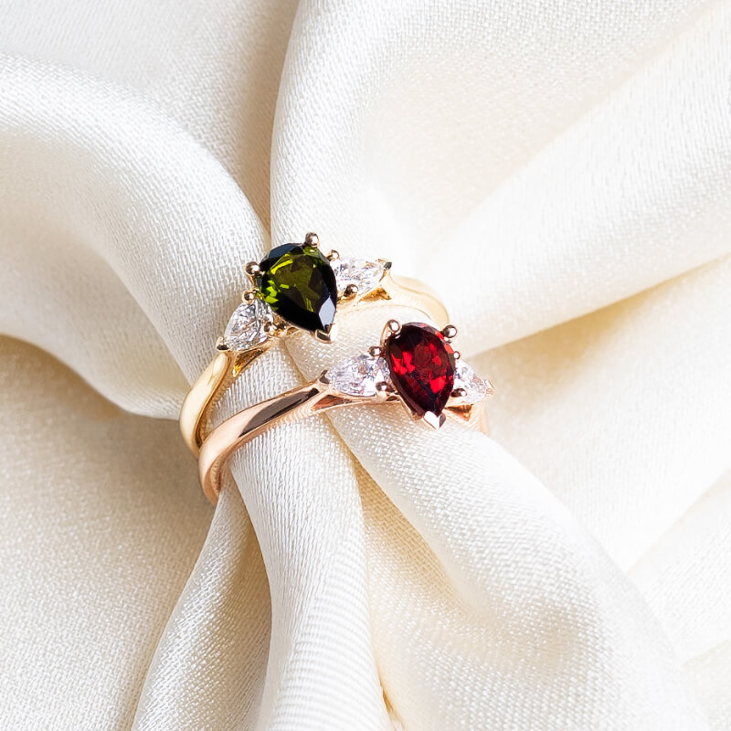 verlovingsring multistone gouden ring kleurstenen diamanten juwelier christiaan van bignoot