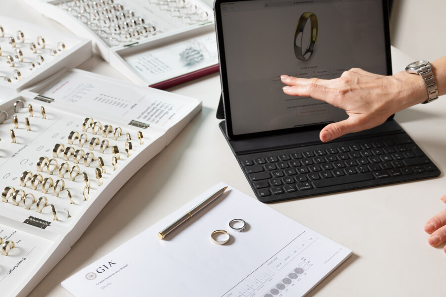 trouwringen configureren op maat juwelier christiaan van bignoot