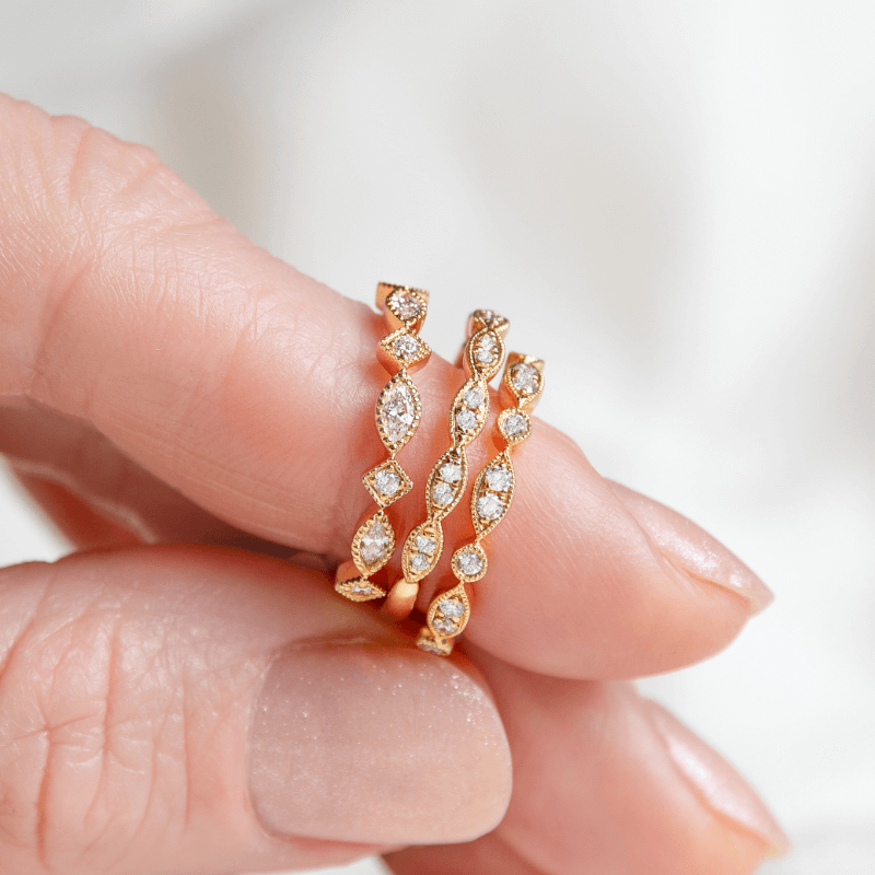 VINTAGE trouwringen juwelier christiaan van bignoot