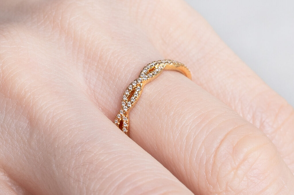 twist trouwring geelgoud met of zonder diamanten jewelsbyChristiaan